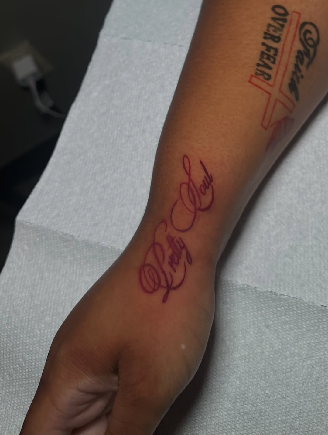 Tattoo by @tattedbytuck — lettering_script