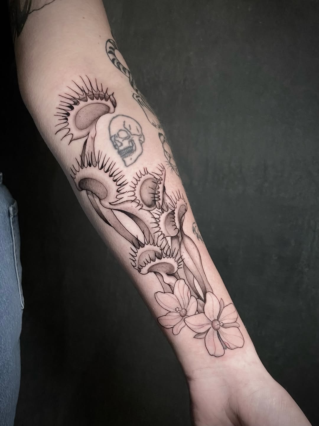Tattoo by @byrd_tattoos — black_and_grey, chicano