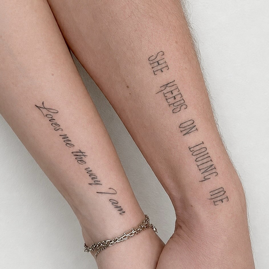 Tattoo by @jonny_elliott_phx — lettering_script, fine_line