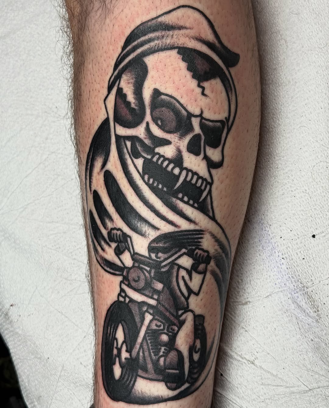 Tattoo by @colbybarrontattoo โ american_traditional, black_and_grey