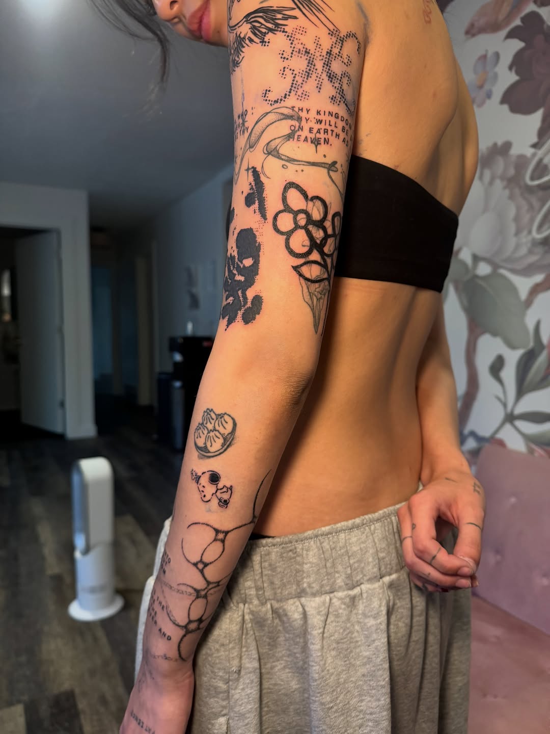 Tattoo by @kinz_ink — blackwork, lettering_script