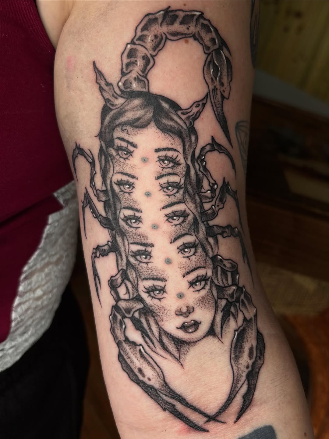 Tattoo by @jdawgdotgov โ dark_realism, black_and_grey