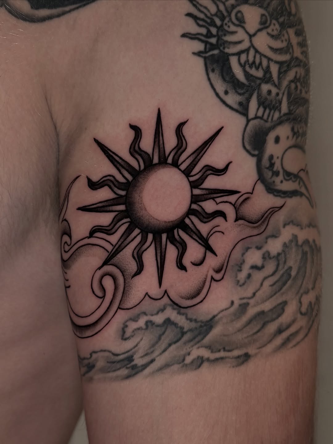Tattoo by @inkbyivyx — black_and_grey, ornamental