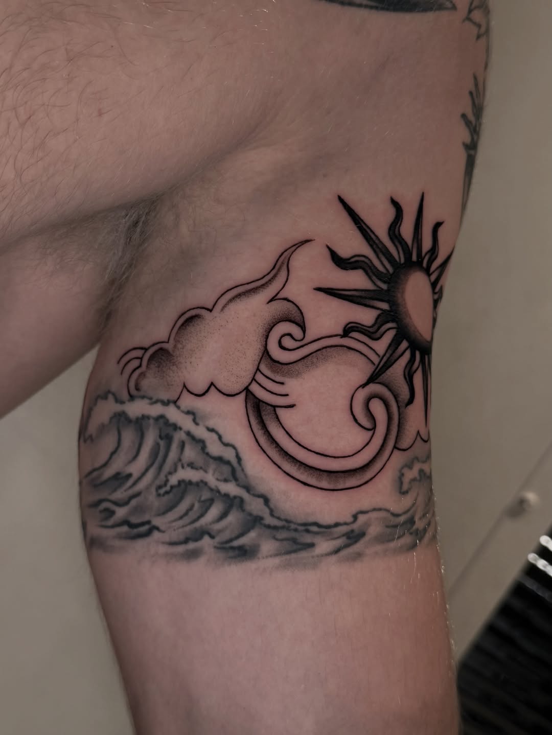 Tattoo by @inkbyivyx — black_and_grey, chicano