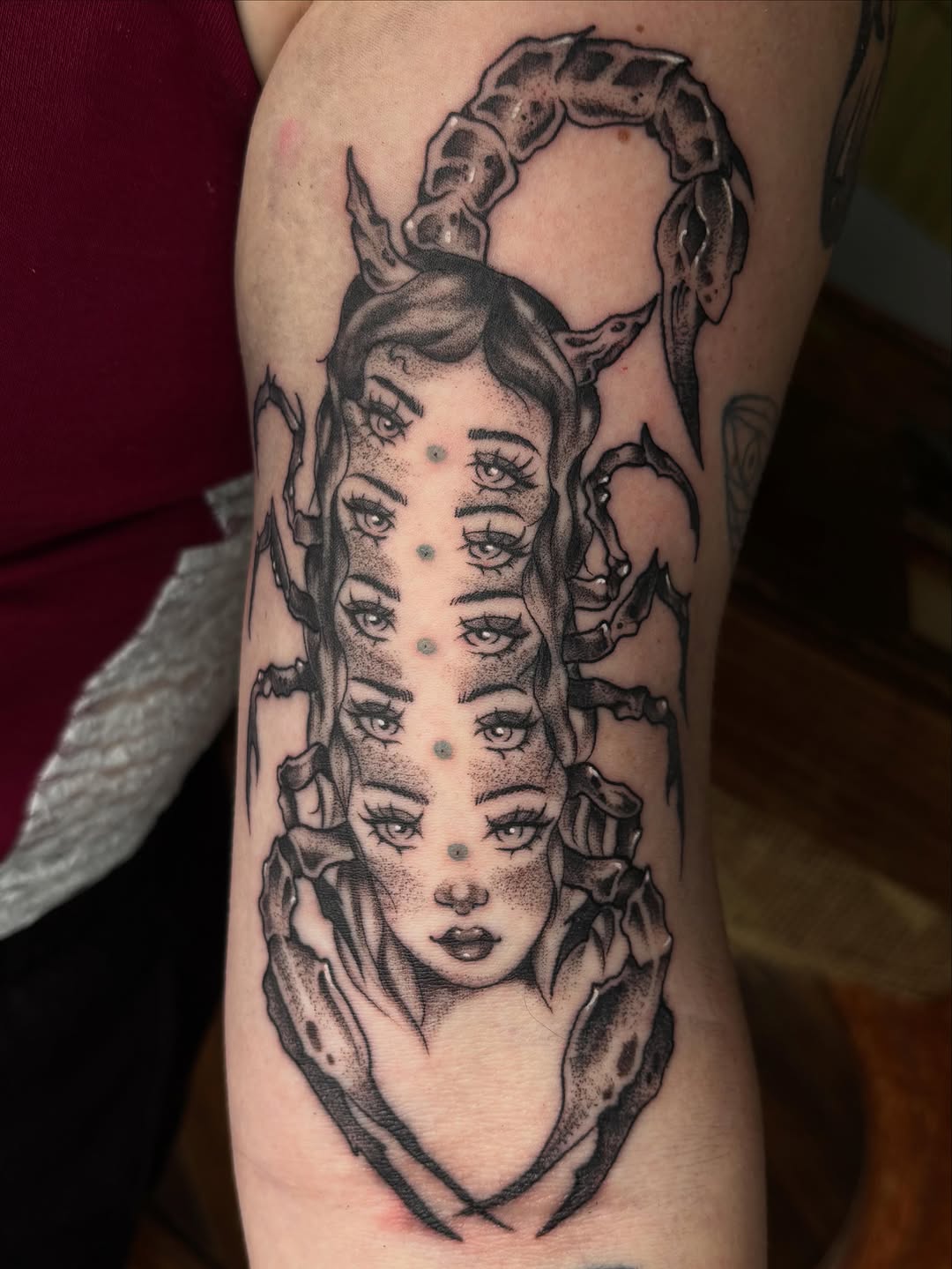 Tattoo by @jdawgdotgov โ dark_realism, dotwork