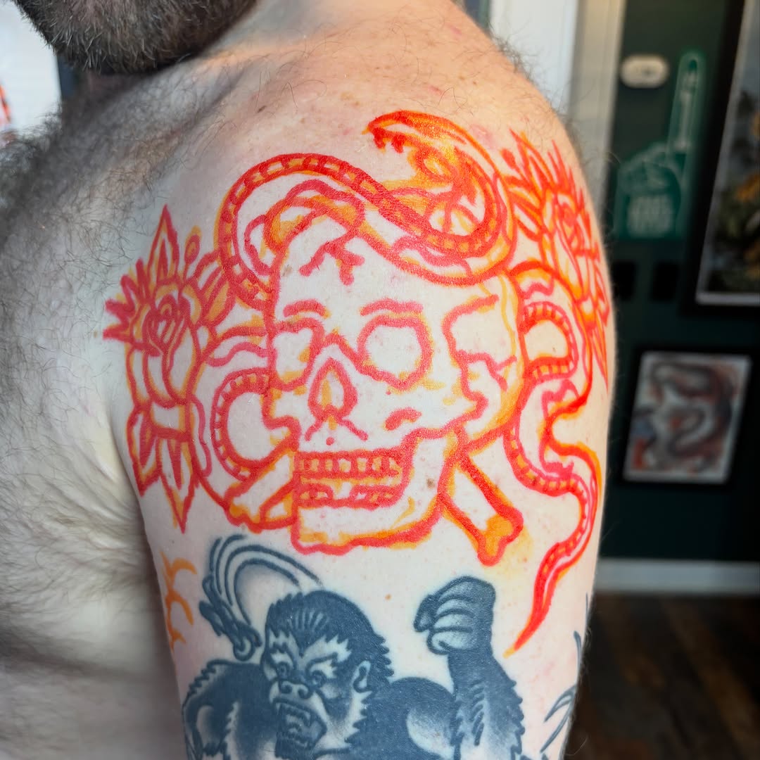 Tattoo by @mason_montgomery — new_school