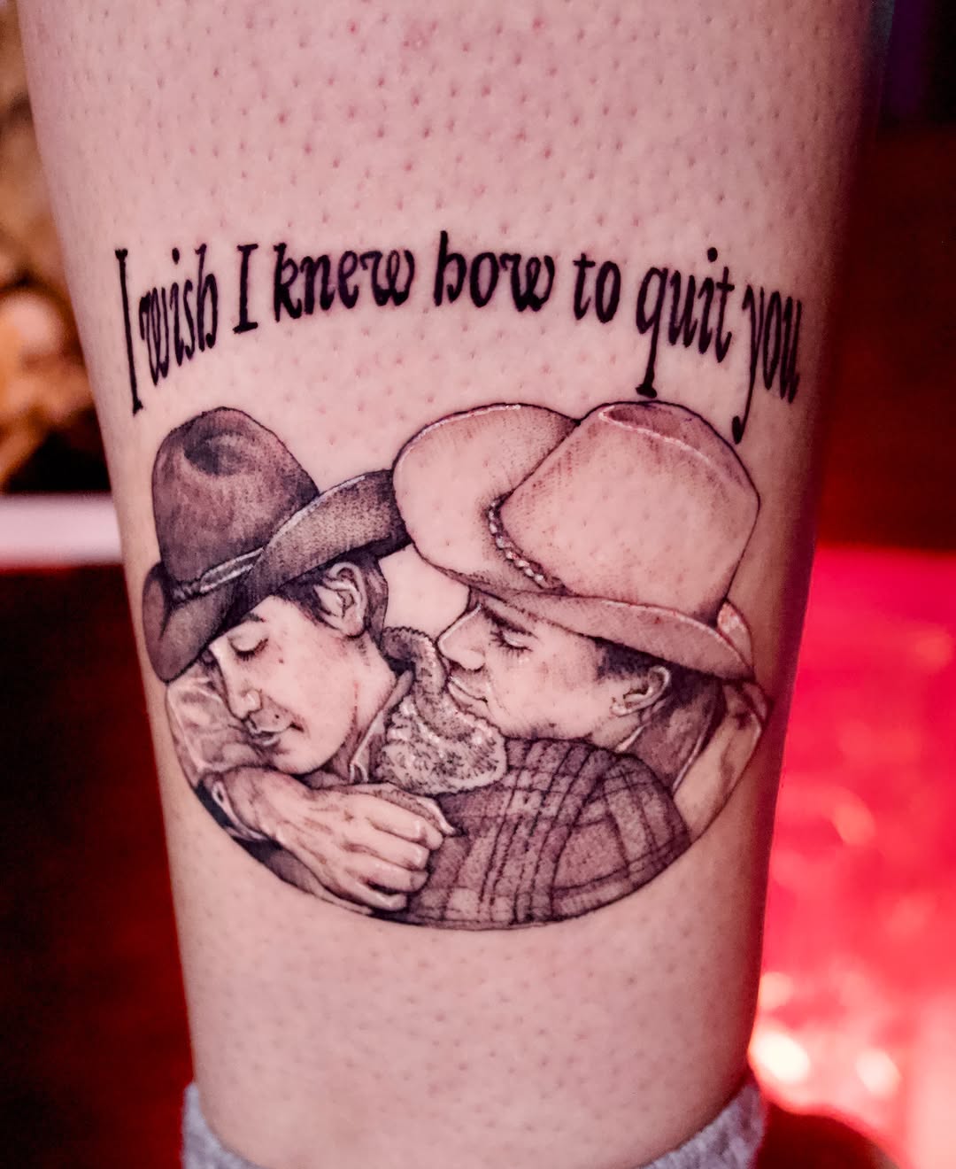 Tattoo by @creatureoutside — realism, lettering_script