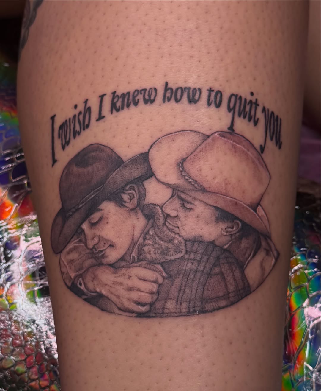 Tattoo by @creatureoutside — realism, lettering_script
