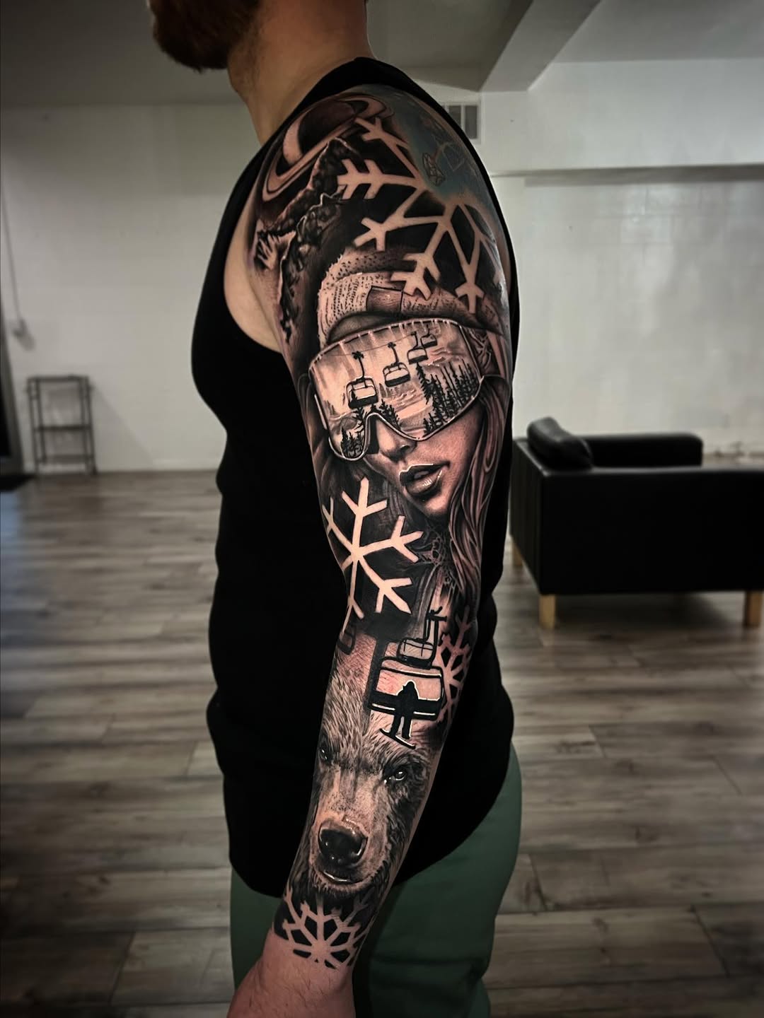 Tattoo by @nick_stratt — realism, black_and_grey