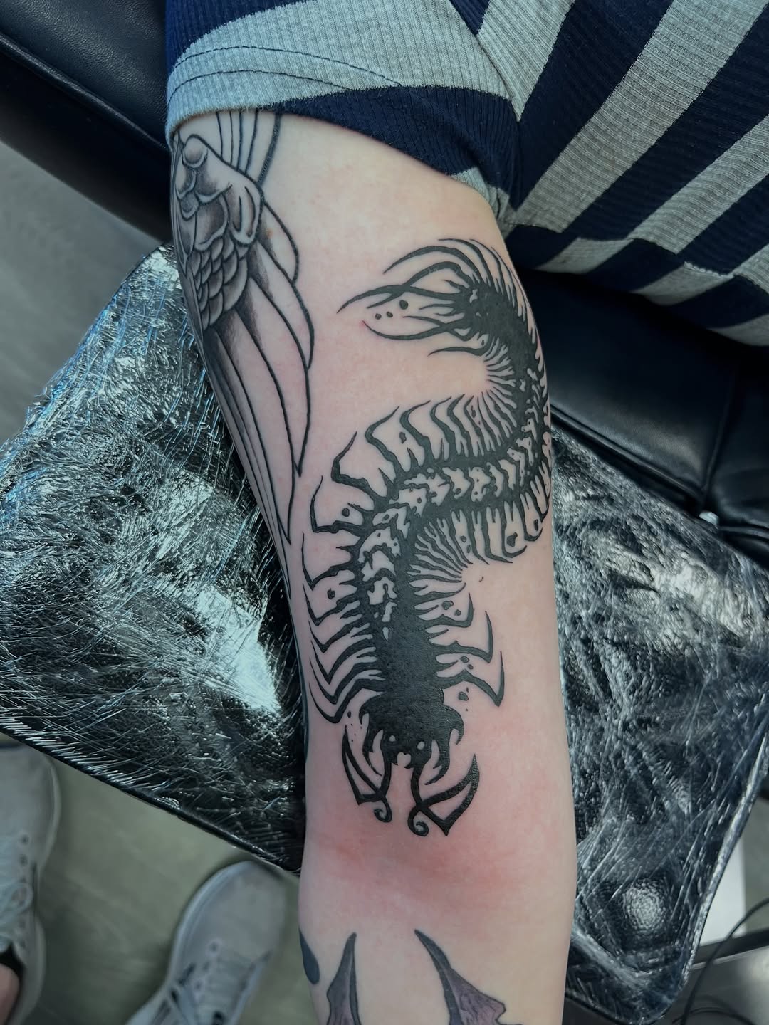 Tattoo by @enemytattoo — blackwork