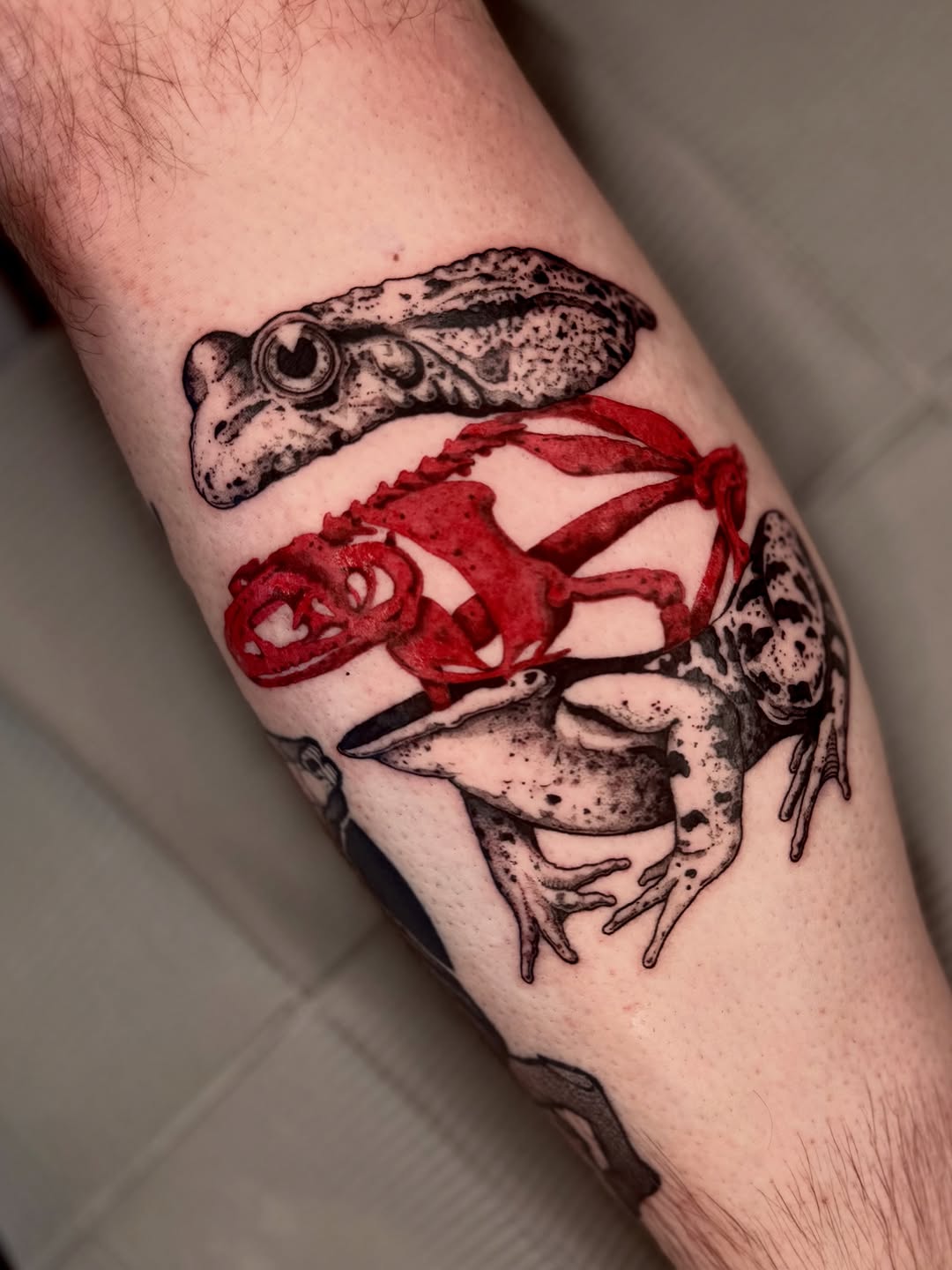 Tattoo by @korztattoo — realism, trash_polka