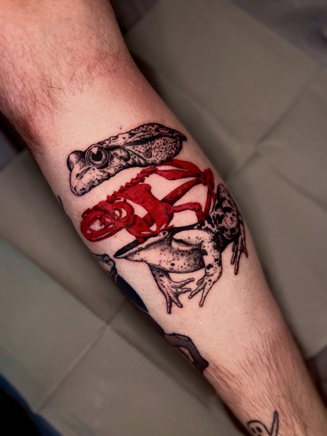 Tattoo by @korztattoo — realism, trash_polka
