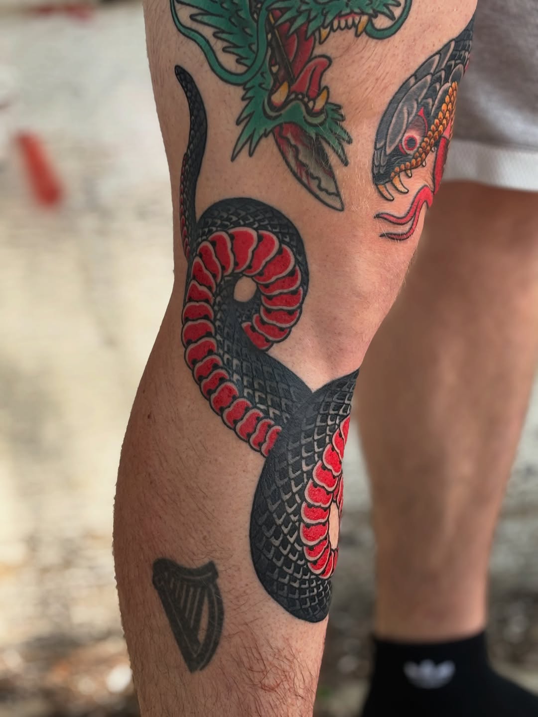 Tattoo by @mikemactattoo — american_traditional, japanese_irezumi