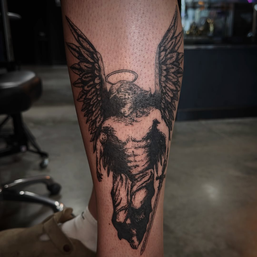 Tattoo by @severin0art — blackwork, illustrative
