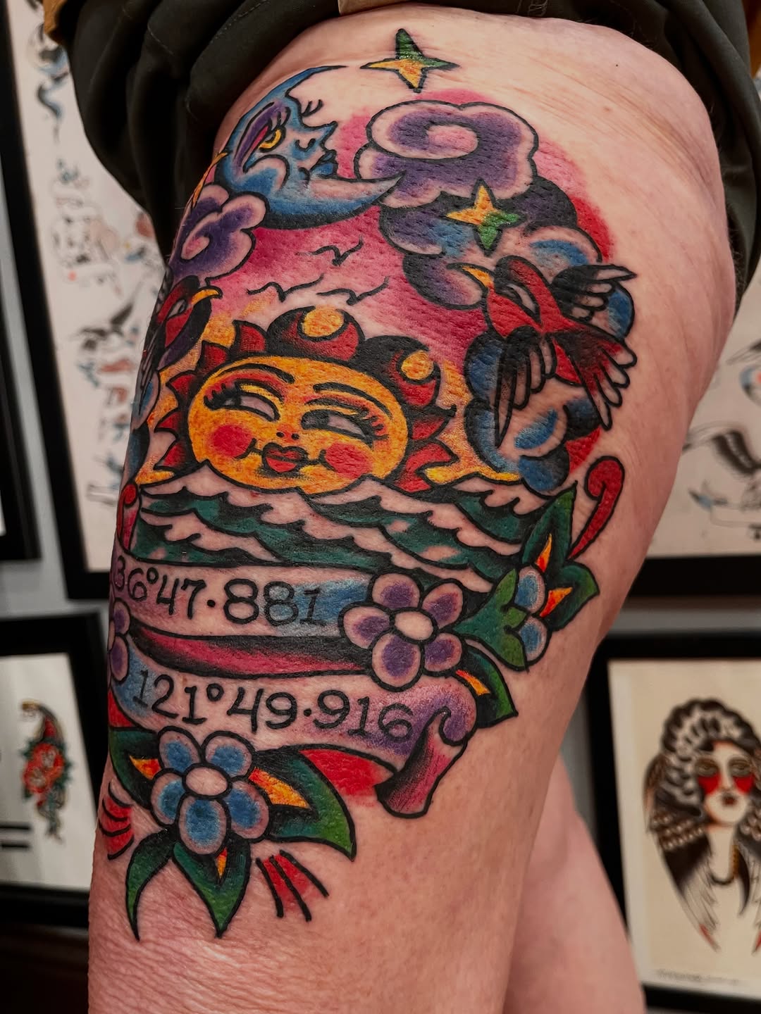 Tattoo by @alexgarcia077gmailcom — american_traditional, lettering_script