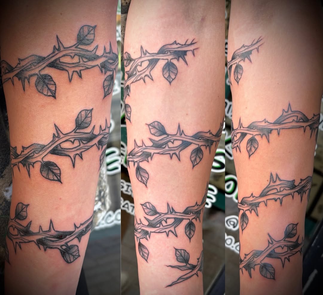 Tattoo by @hardcorn77 — black_and_grey, realism