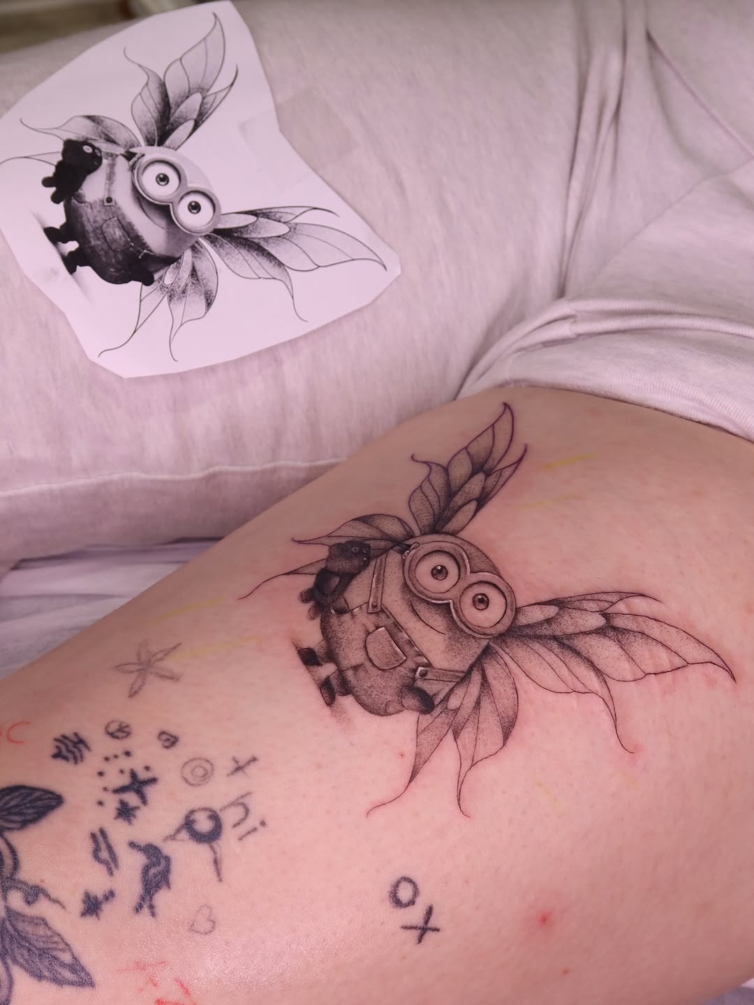 Tattoo by @lexgetink — realism, anime