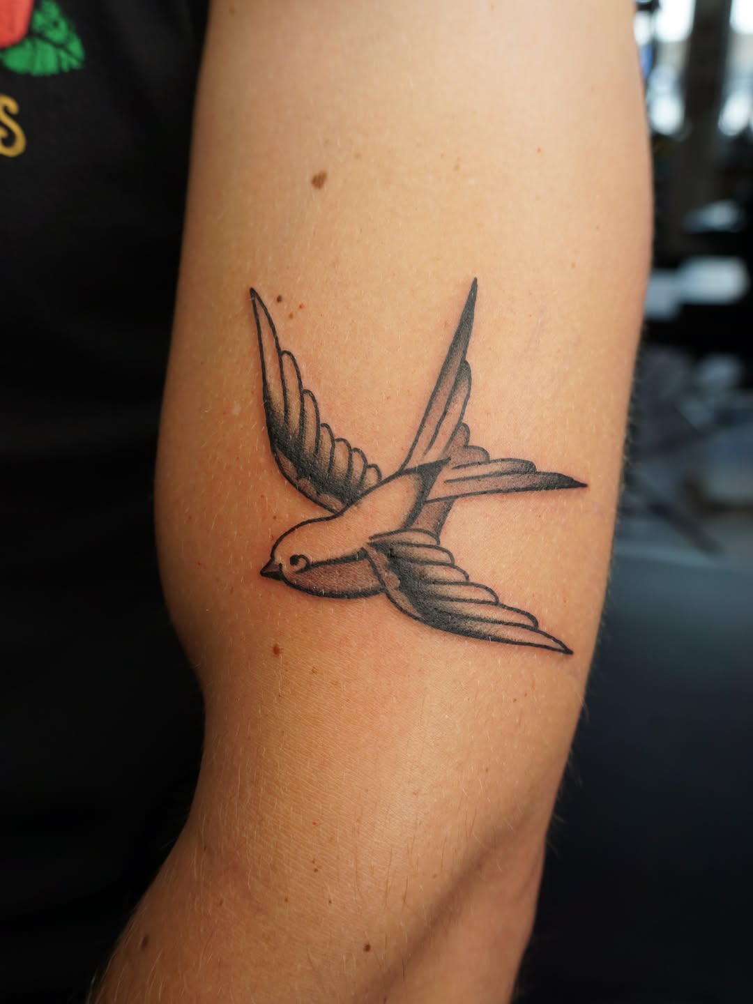 Tattoo by @sarahxtinetattoo — american_traditional, black_and_grey