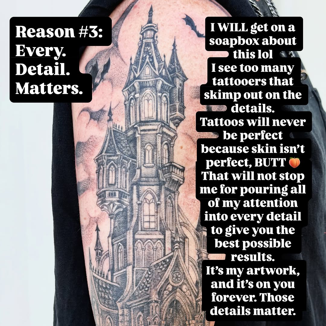 Tattoo by @caitlynntattoos โ black_and_grey, realism