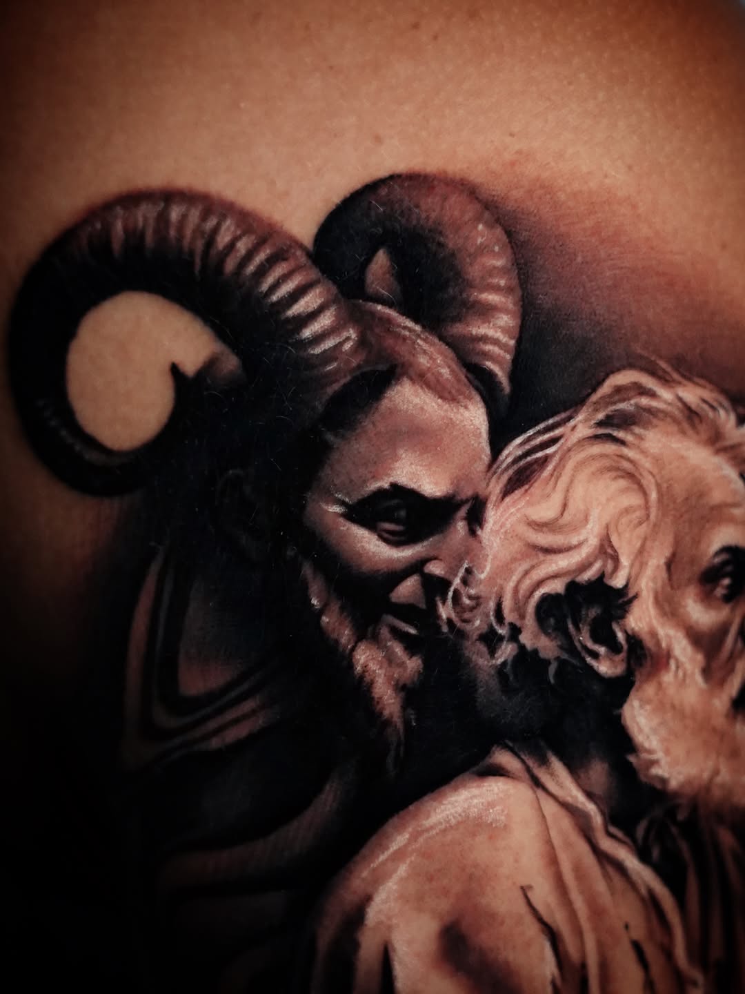 Tattoo by @jawbreakerjeremy — realism, black_and_grey