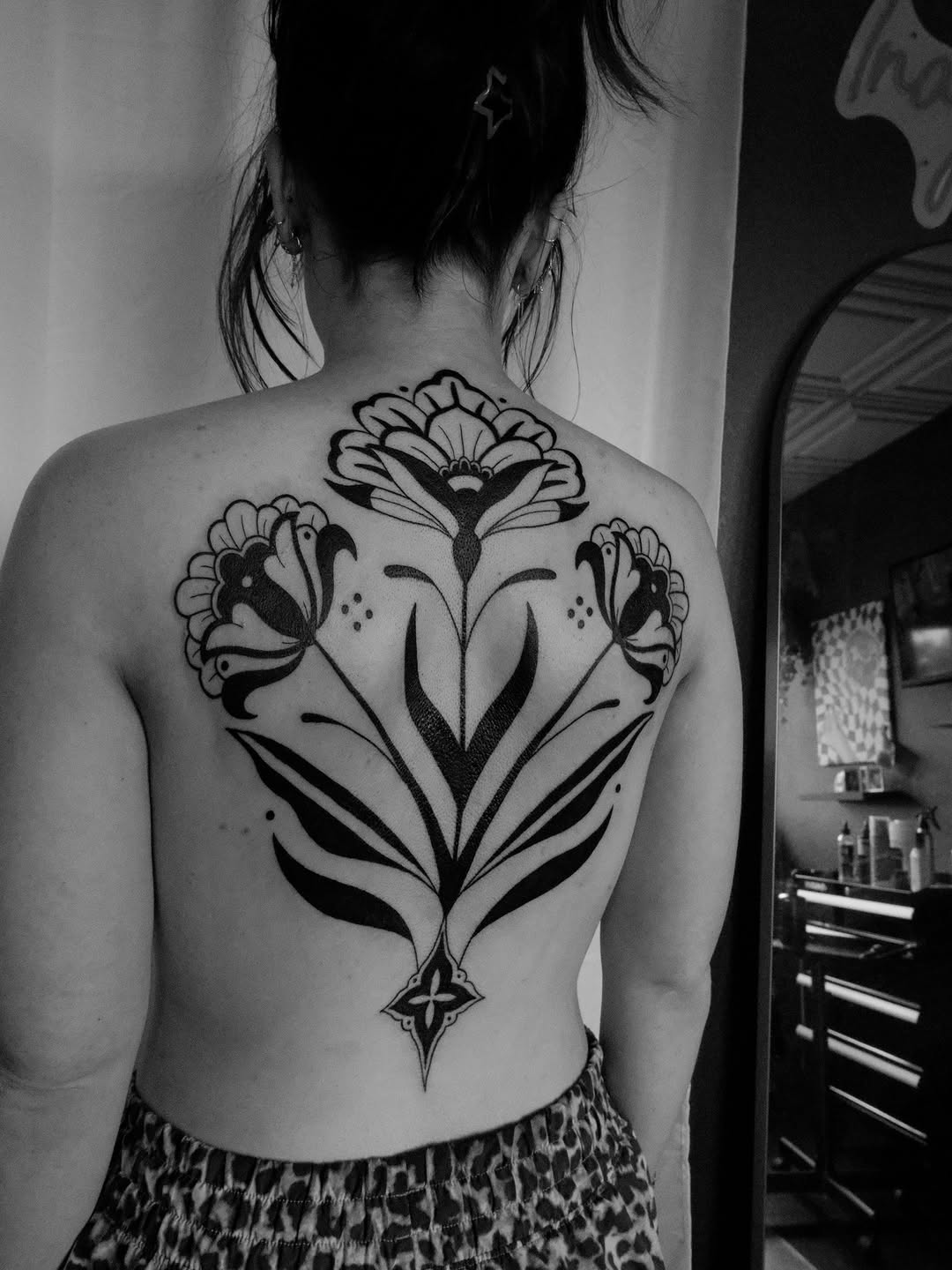 Tattoo by @inagaki.ink — blackwork, ornamental