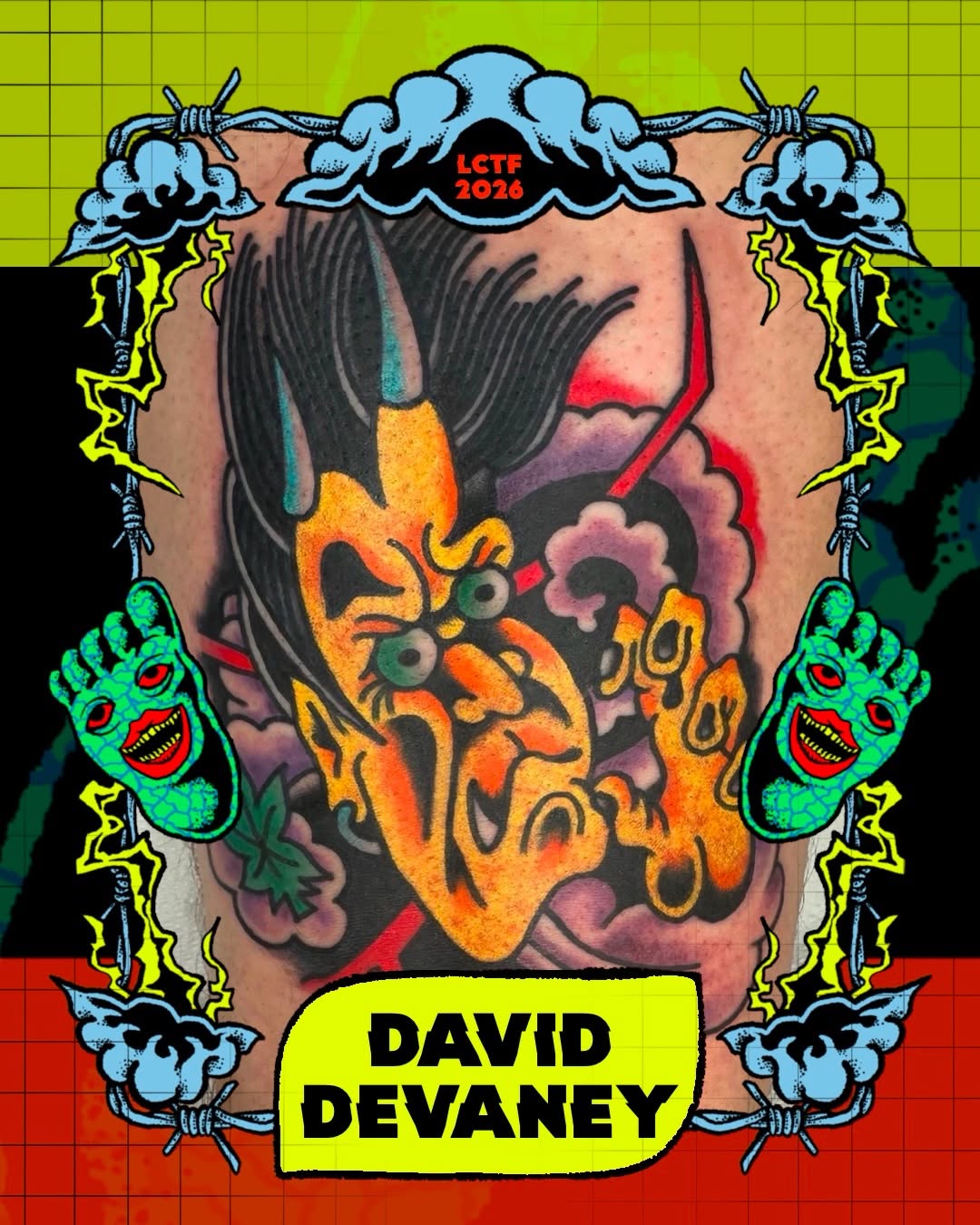Tattoo by @daviddevaney_ — new_school, trash_polka
