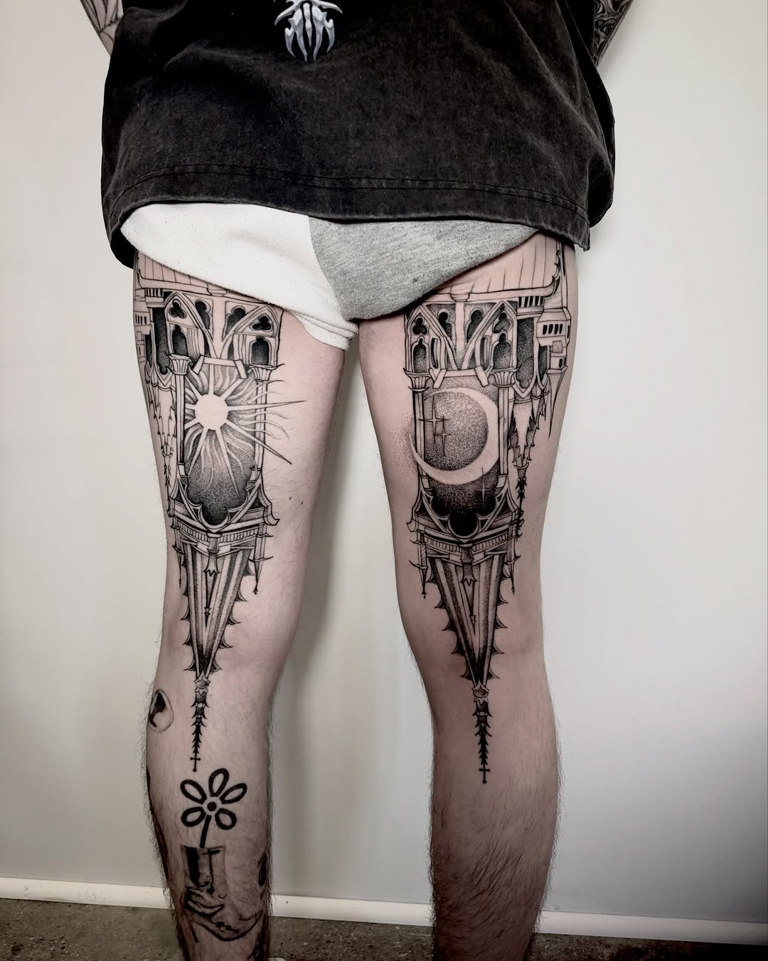 Tattoo by @brittany.beware — black_and_grey, geometric
