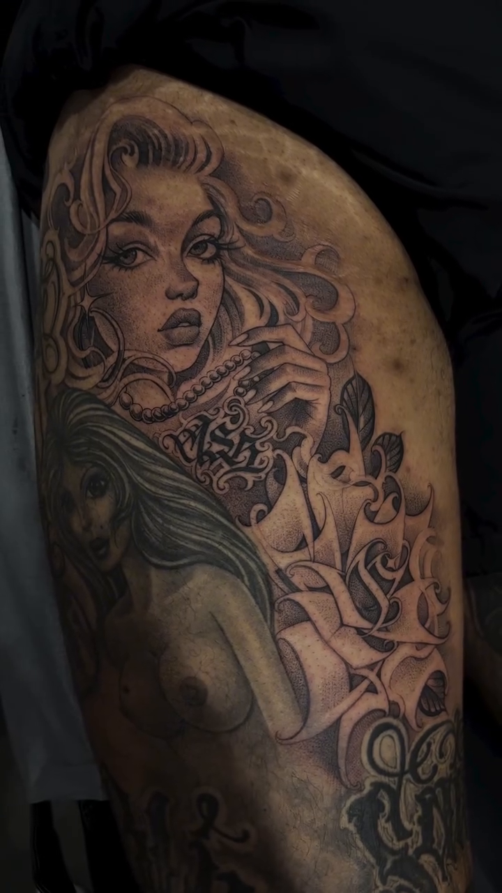 Tattoo by @ashtattooer — realism, black_and_grey