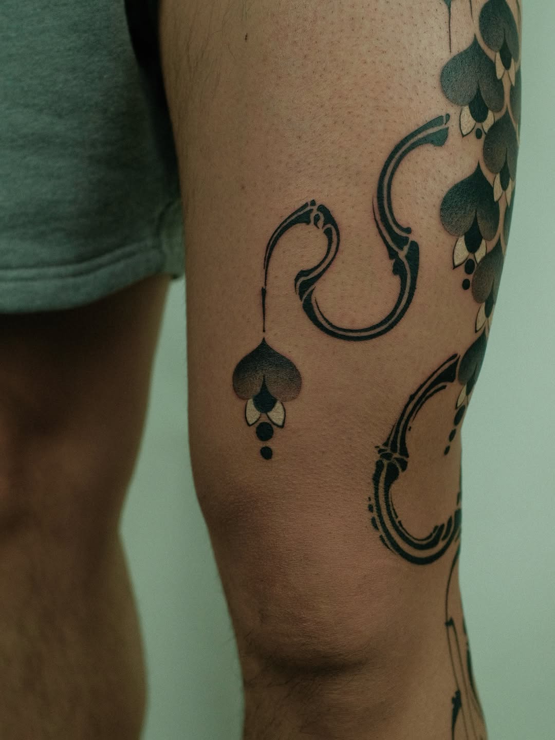 Tattoo by @xiaolun_tatt — blackwork, ornamental