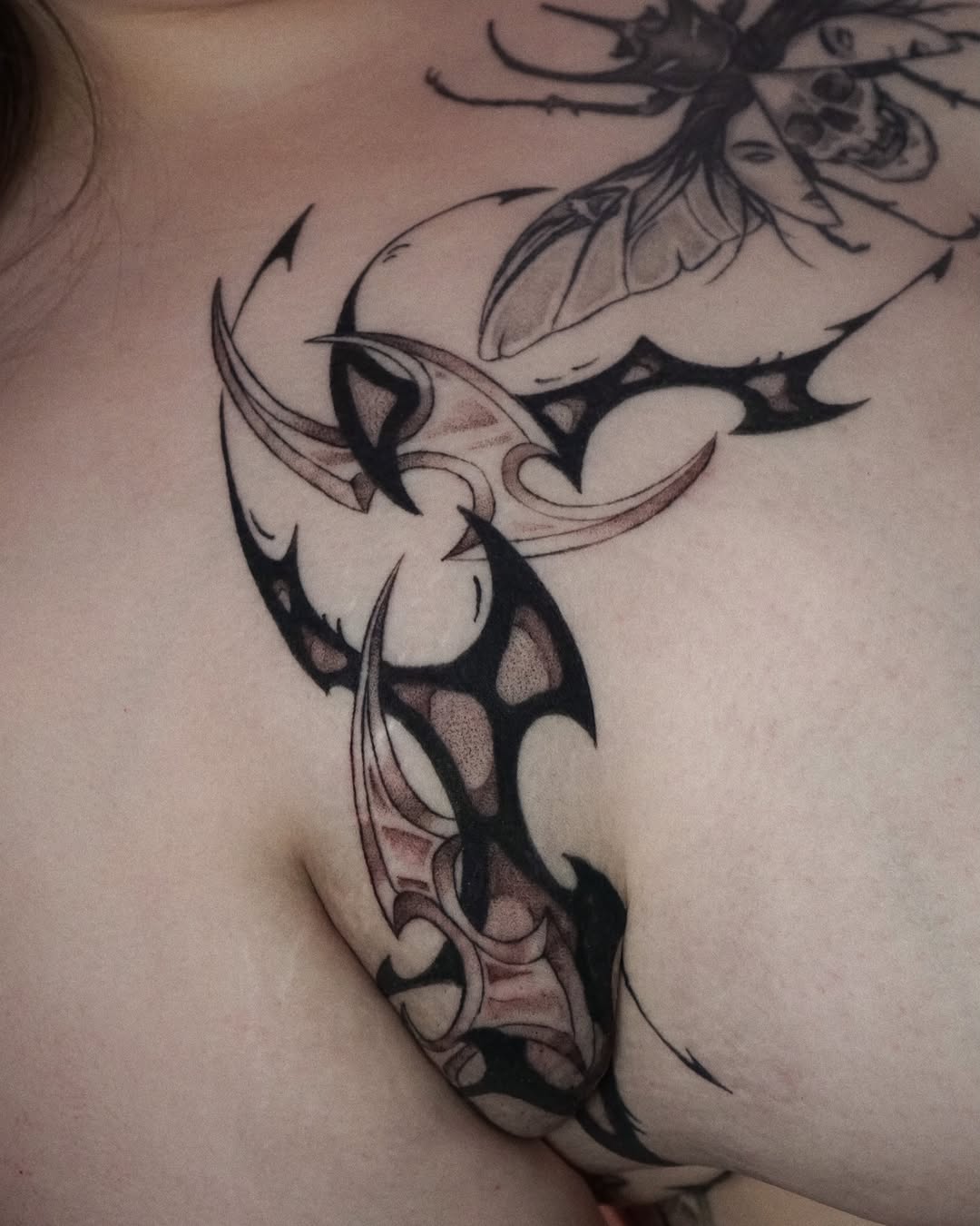 Tattoo by @gremlin.tats β blackwork, ornamental