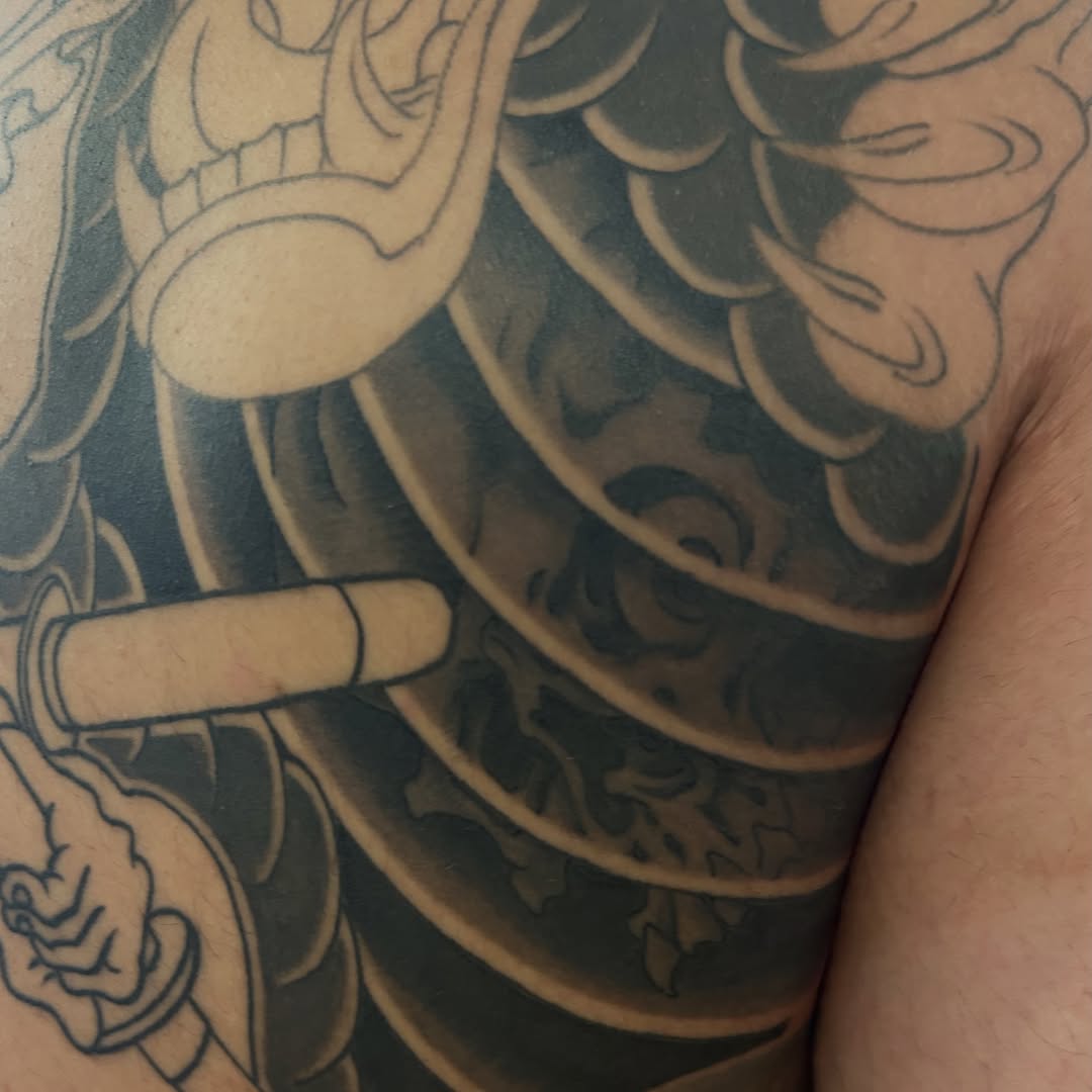 Tattoo by @craiggardyan — japanese_irezumi, black_and_grey