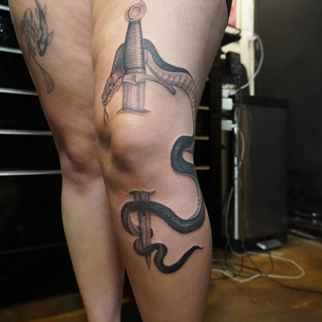 Tattoo by @adrian__tattoos — black_and_grey, realism