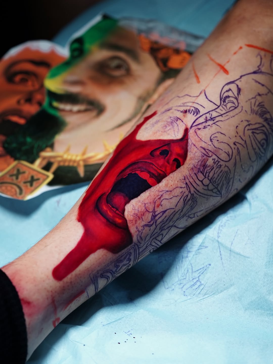 Tattoo by @alias.zala.tattoo — realism, trash_polka
