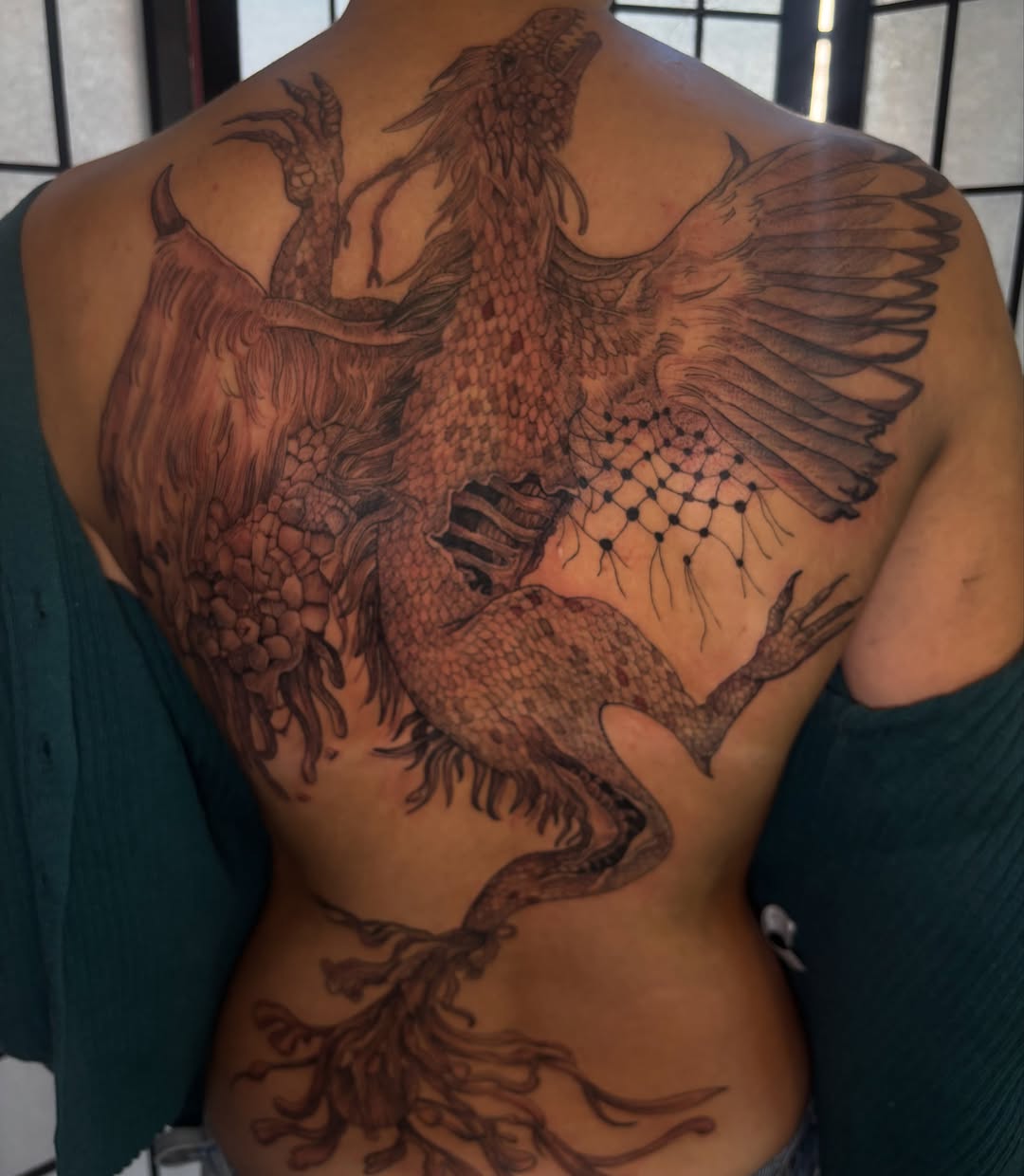 Tattoo by @beckiwilson — black_and_grey, dark_realism