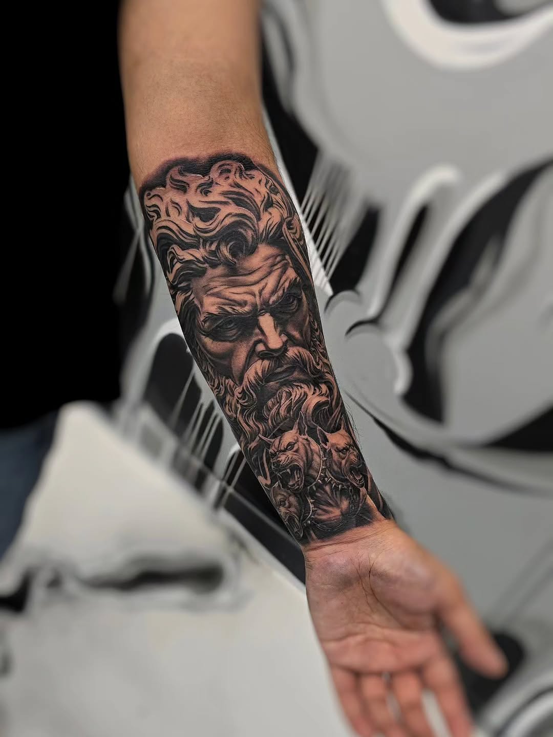 Tattoo by @mager_tattoos โ realism, black_and_grey