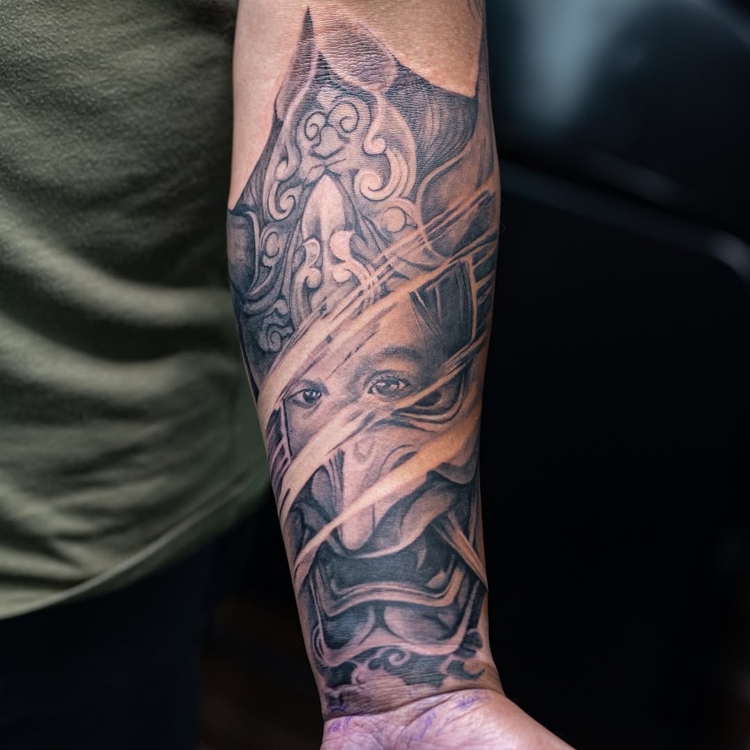 Tattoo by @inklayr β black_and_grey, realism