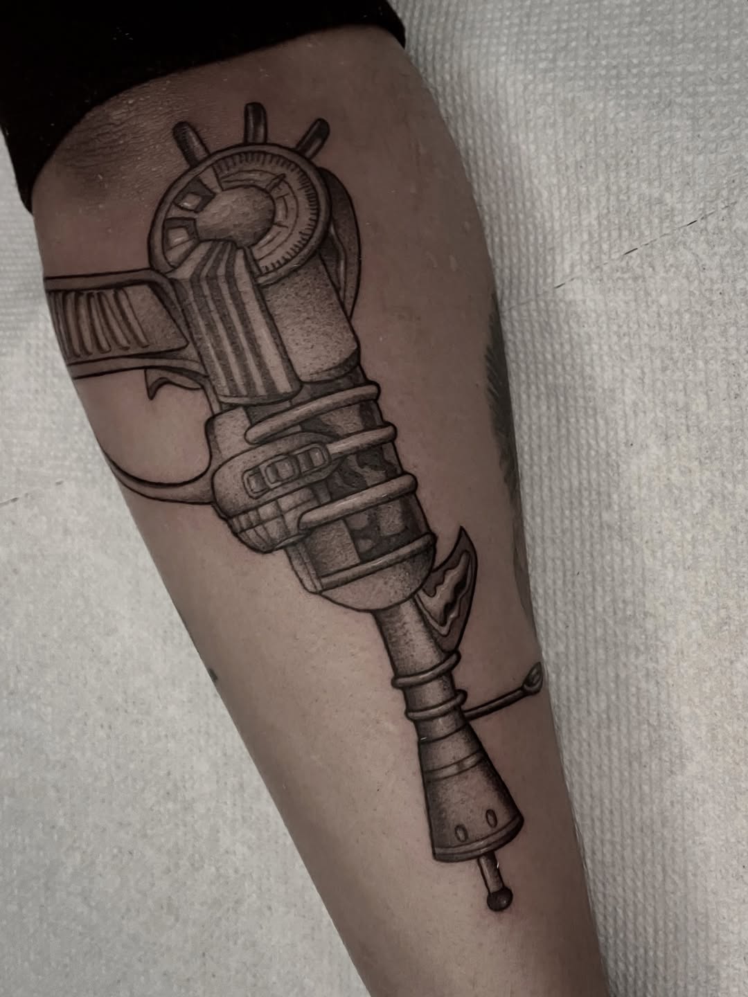 Tattoo by @sillylittleduck β black_and_grey, realism