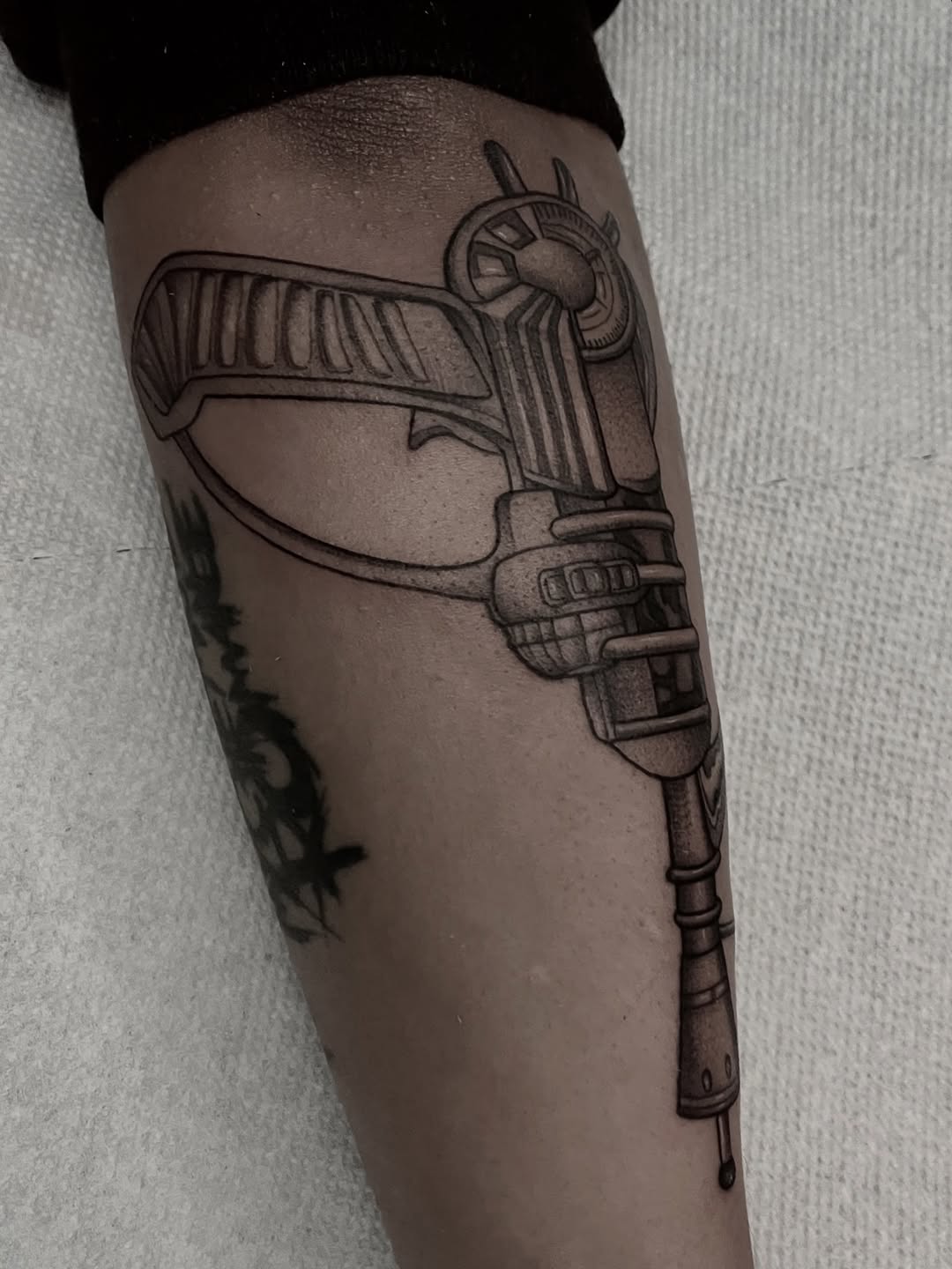 Tattoo by @sillylittleduck β realism, black_and_grey