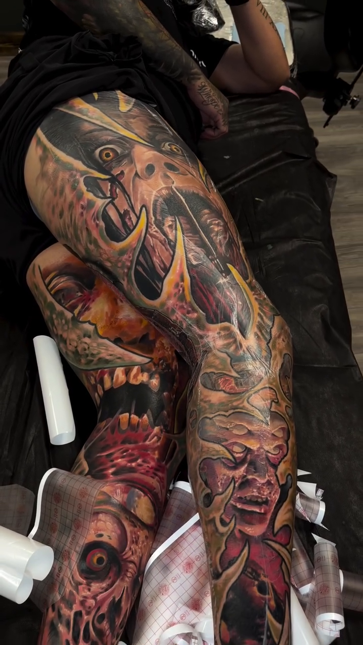 Tattoo by @wadetitusart — dark_realism, trash_polka