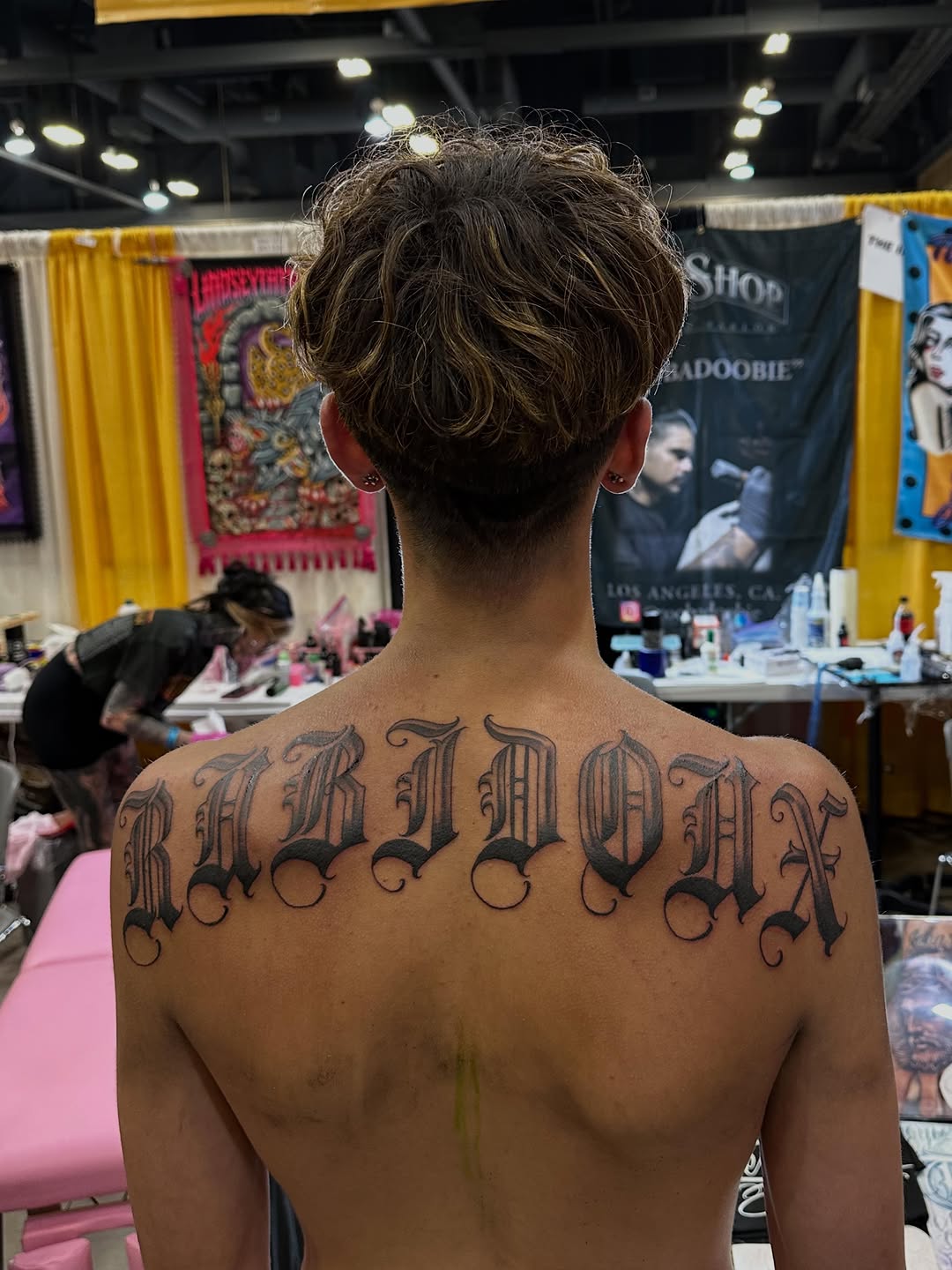Tattoo by @rubenruiz_tattoos — lettering_script, chicano
