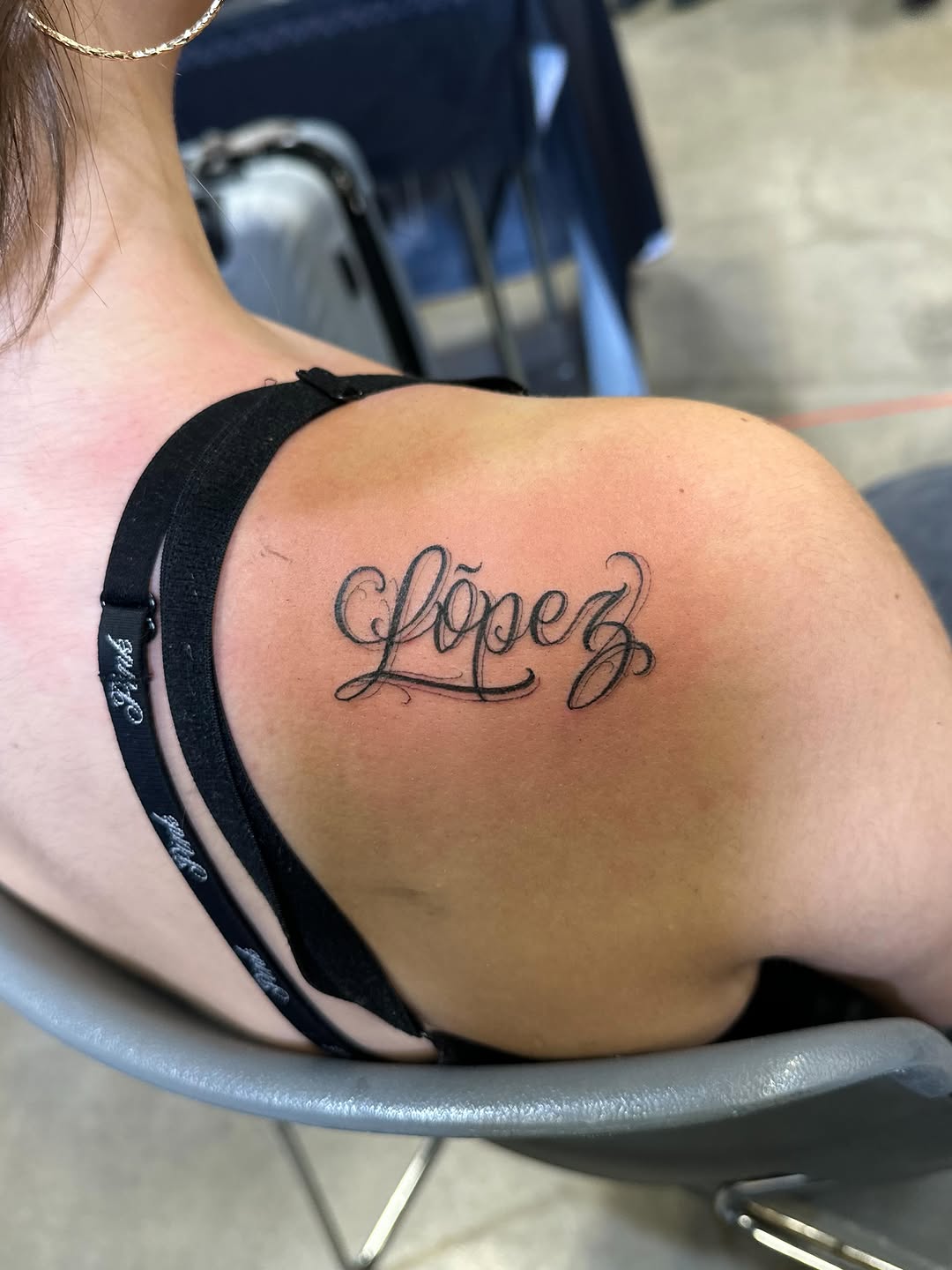 Tattoo by @rubenruiz_tattoos — lettering_script, fine_line