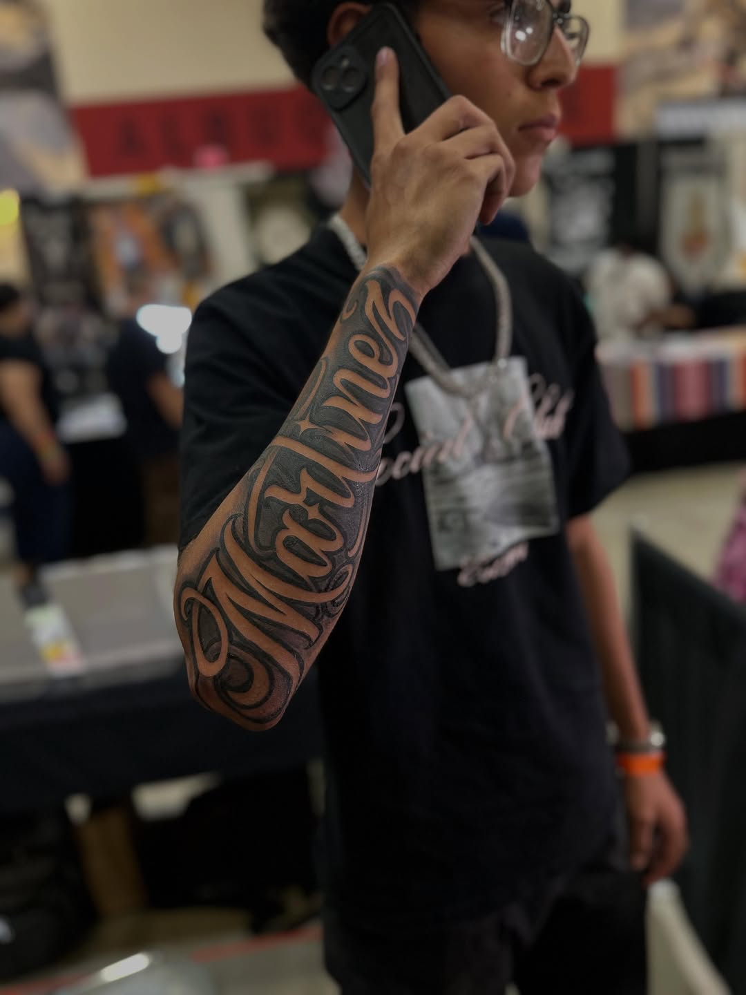 Tattoo by @rubenruiz_tattoos — lettering_script, chicano