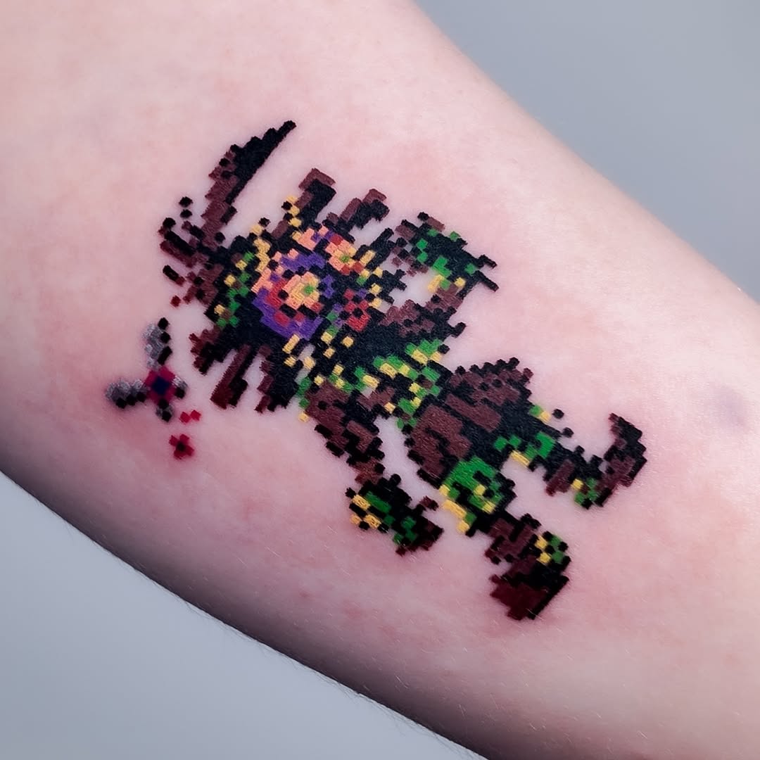 Tattoo by @mrpixel.tattooer β pixel_art