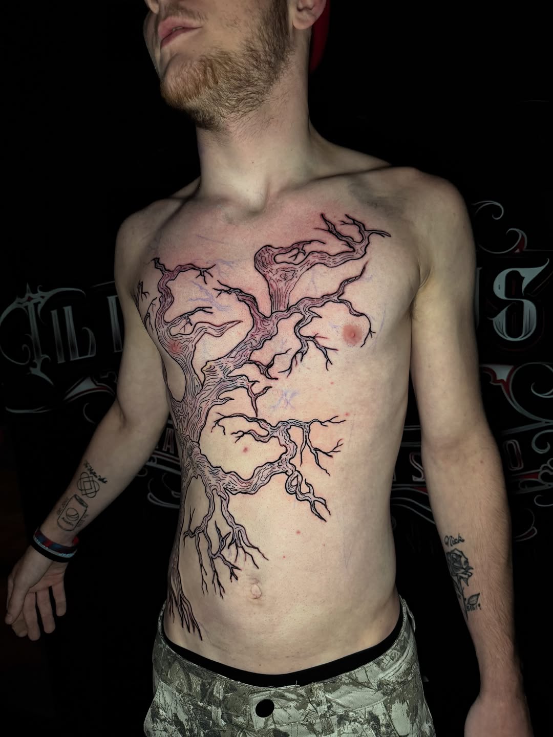 Tattoo by @glockontop — blackwork, illustrative