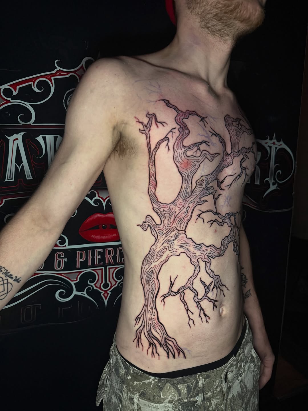 Tattoo by @glockontop — blackwork, illustrative