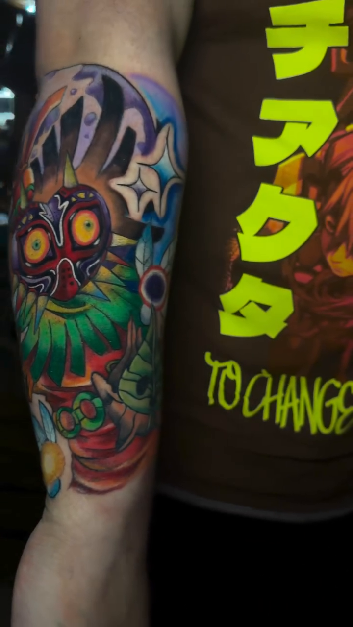 Tattoo by @xxsashafontainexx — neo_traditional, anime