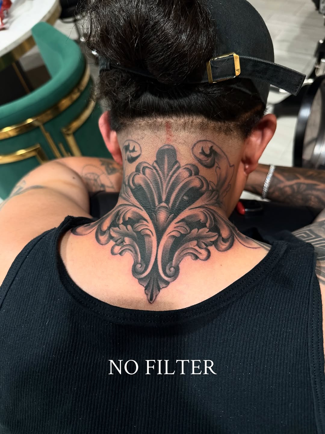 Tattoo by @monkey.tattoo.art β ornamental, black_and_grey