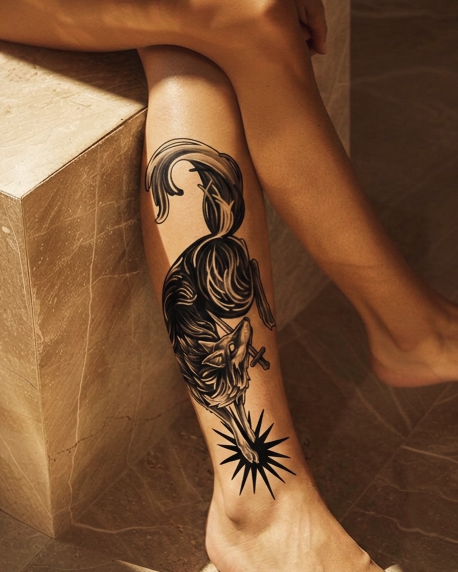 Tattoo by @ink_eating — black_and_grey, dark_realism