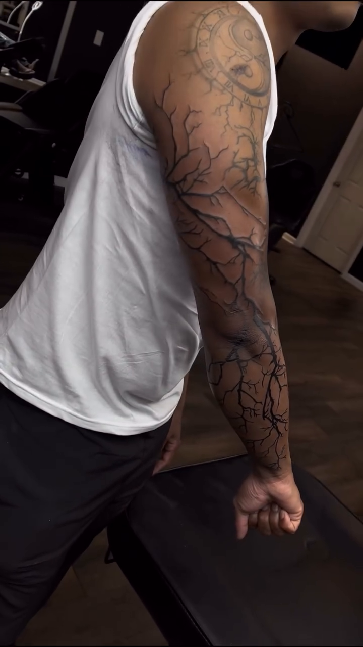 Tattoo by @mk.tattin — black_and_grey, realism
