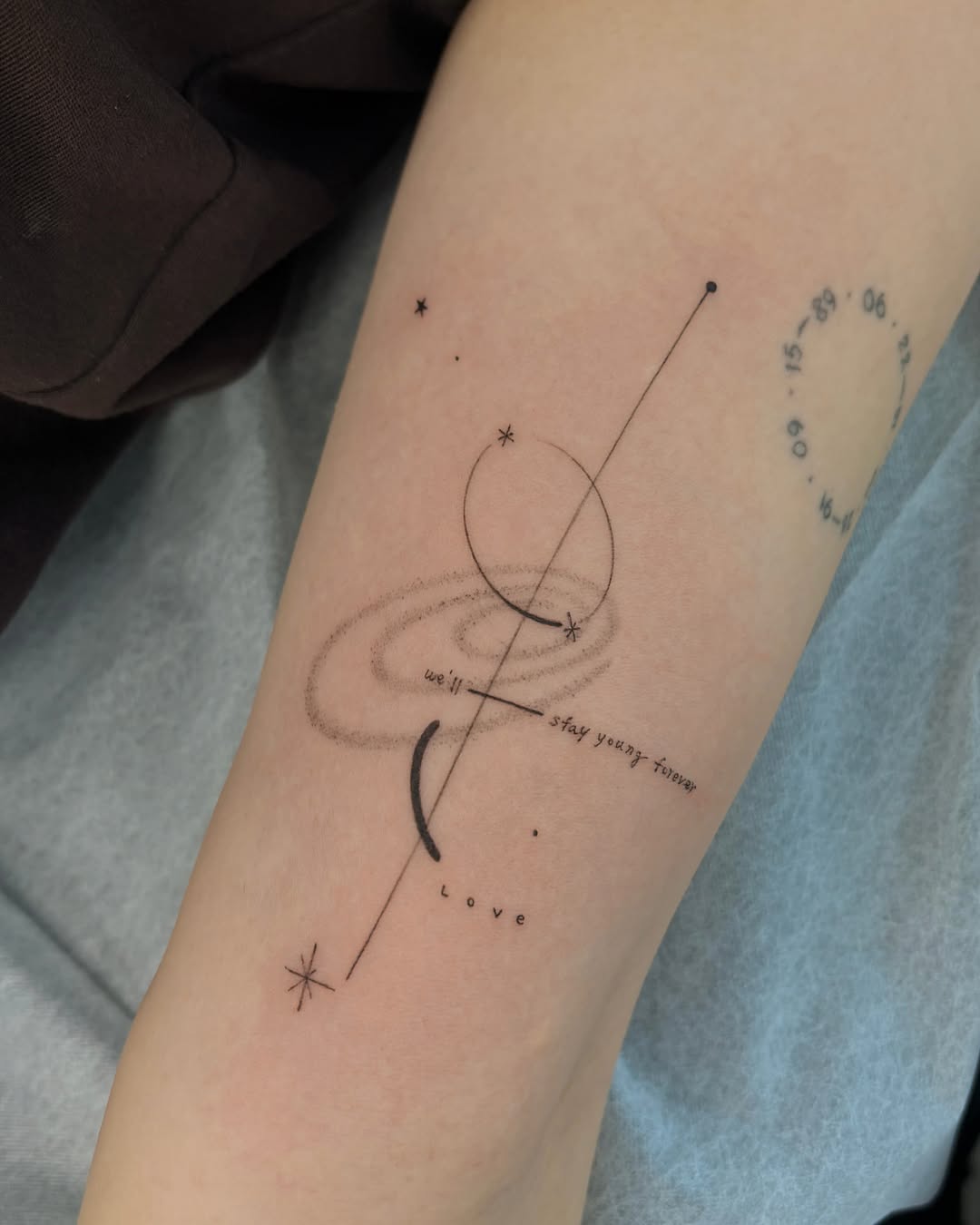 Tattoo by @__lee.young — fine_line, lettering_script